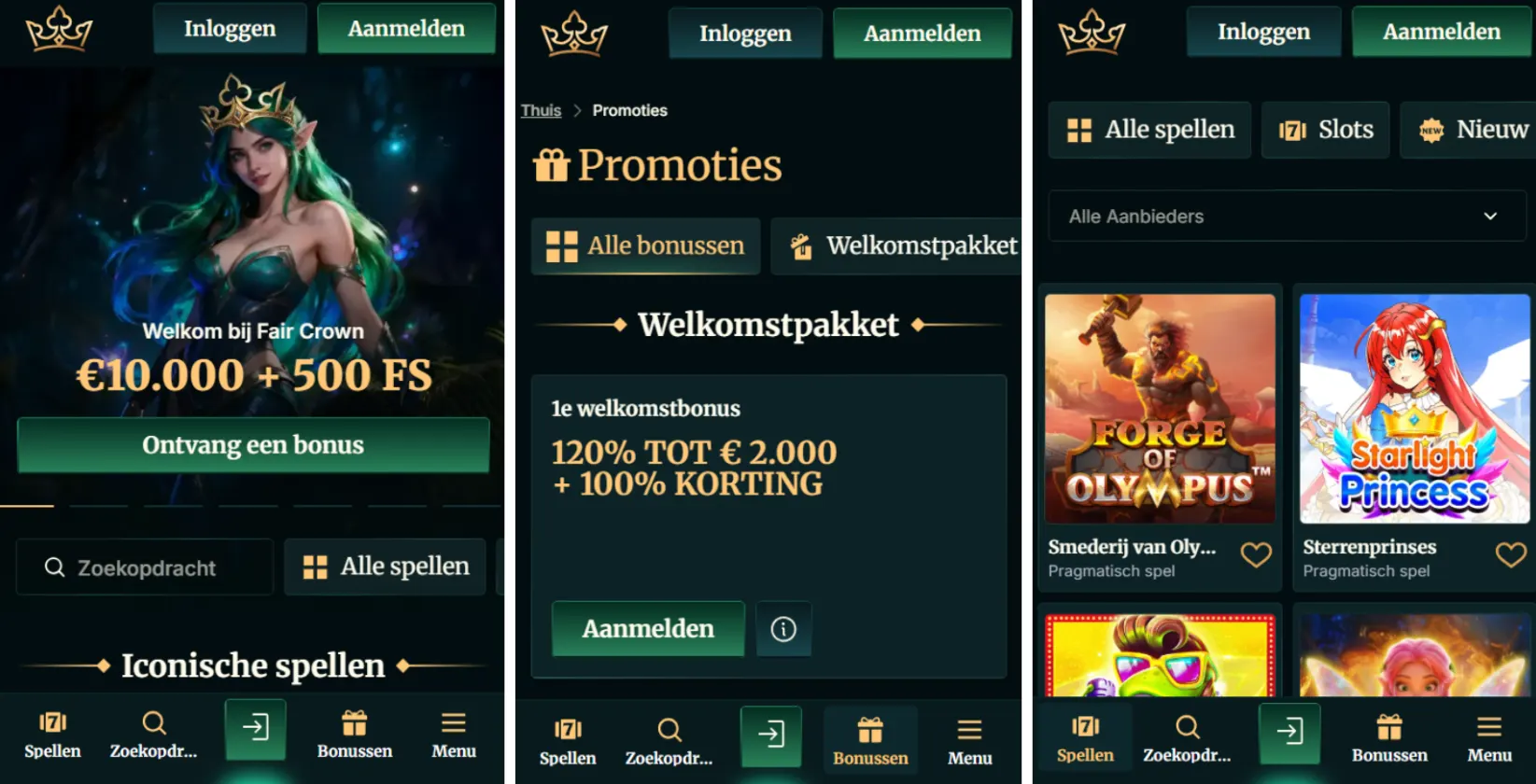 fair crown casino mobiel